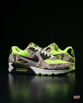 NK 90 Mesh Panelled Runner Trainer Volt Camo Black