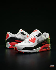 NK 90 Mesh Panelled Runner Trainer White Black Infrared