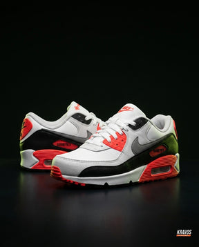 NK 90 Mesh Panelled Runner Trainer White Black Infrared