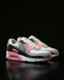 NK 90 Mesh Panelled Runner Trainer White Grey Pink