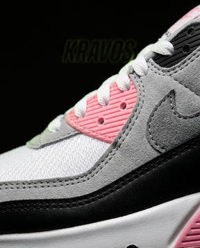 NK 90 Mesh Panelled Runner Trainer White Grey Pink