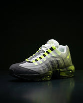 NK 95 Mesh Layered Running Trainer Black Grey Volt