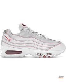 NK 95 Mesh Layered Running Trainer White Red #whitered