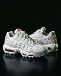 NK 95 Mesh Layered Running Trainer White Red