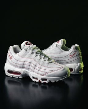 NK 95 Mesh Layered Running Trainer White Red
