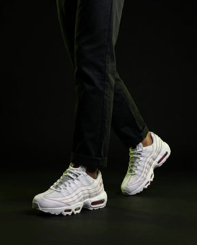 NK 95 Mesh Layered Running Trainer White Red