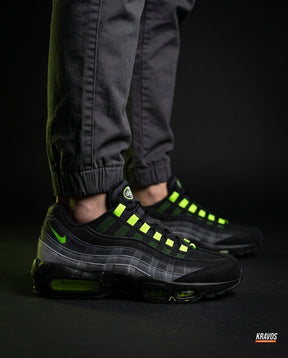 NK 95 Mesh Layered Wave Runner Black Neon Green