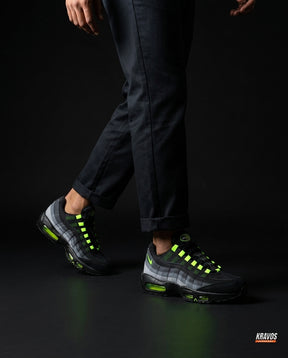 NK 95 Mesh Layered Wave Runner Black Neon Green