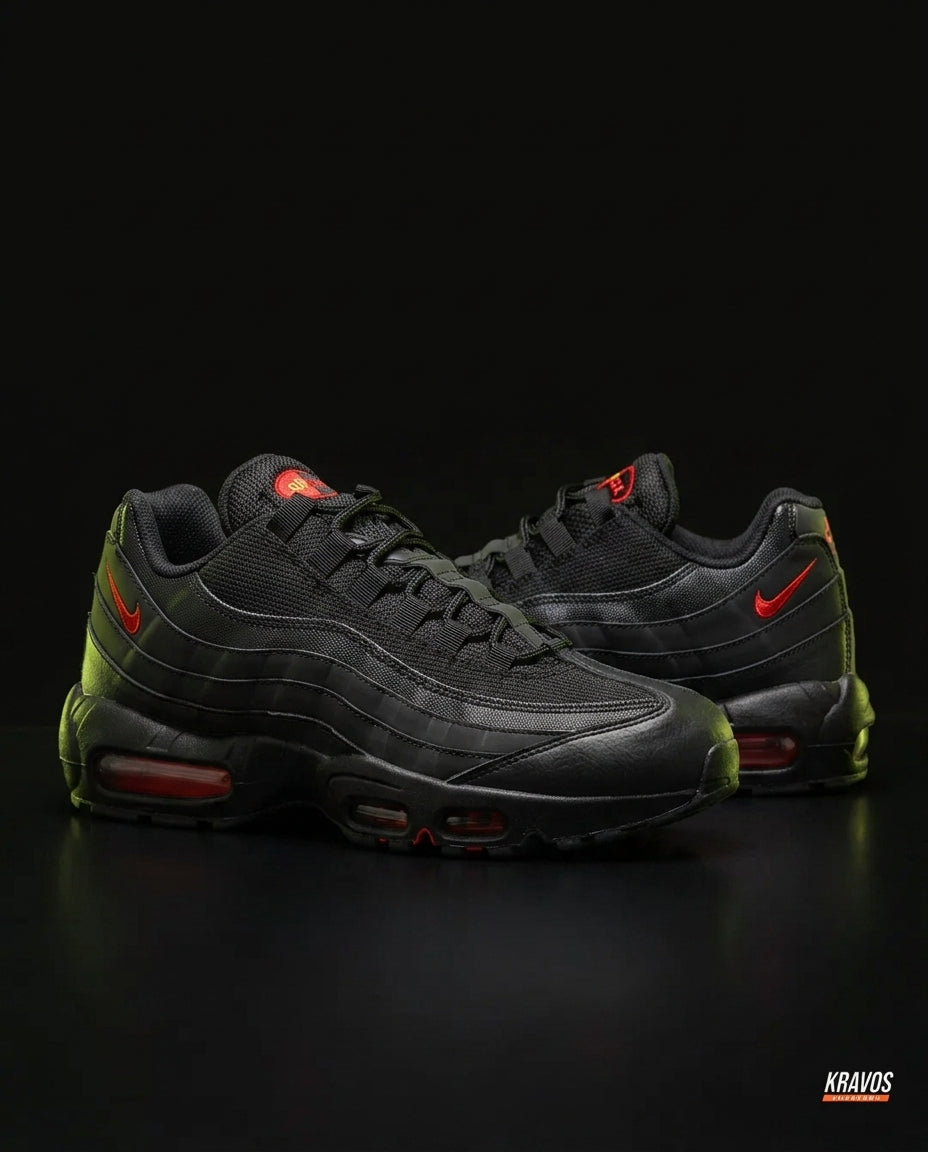 NK 95 Mesh Layered Wave Runner Black Red