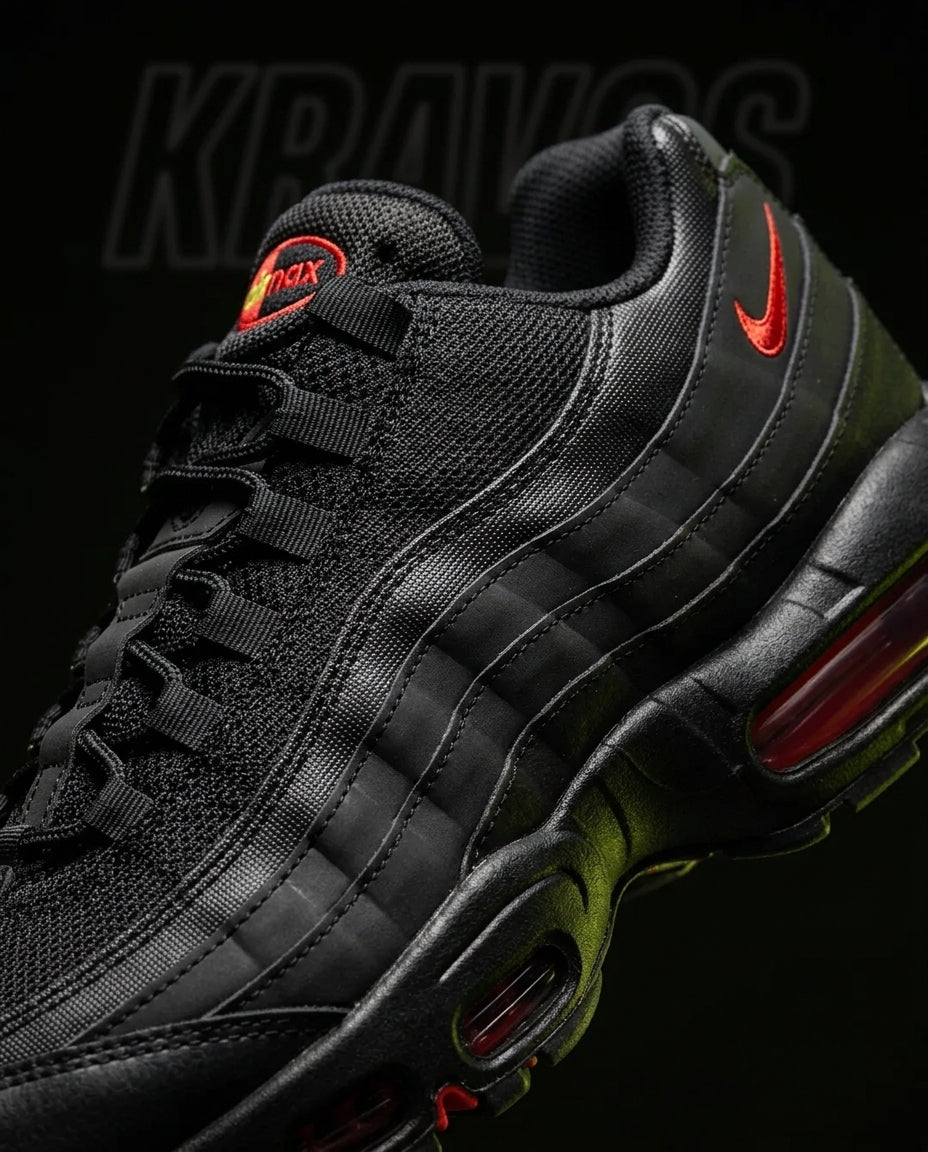 NK 95 Mesh Layered Wave Runner Black Red