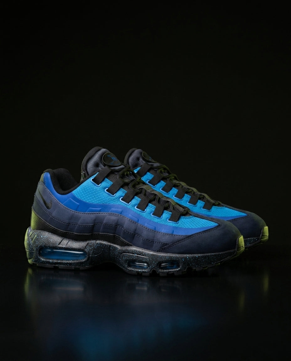 NK 95 Mesh Layered Wave Runner Blue Black