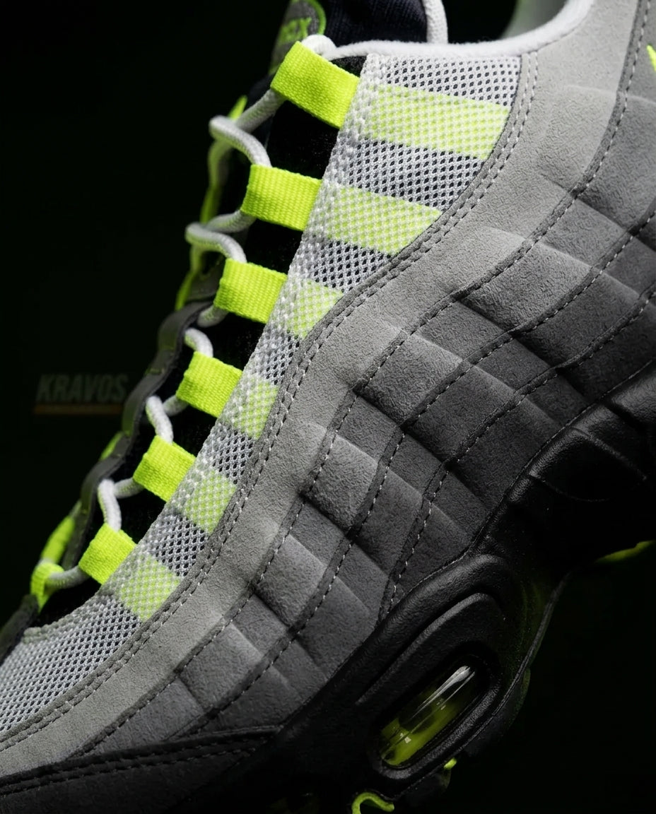 NK 95 Mesh Layered Wave Runner Grey Black Volt