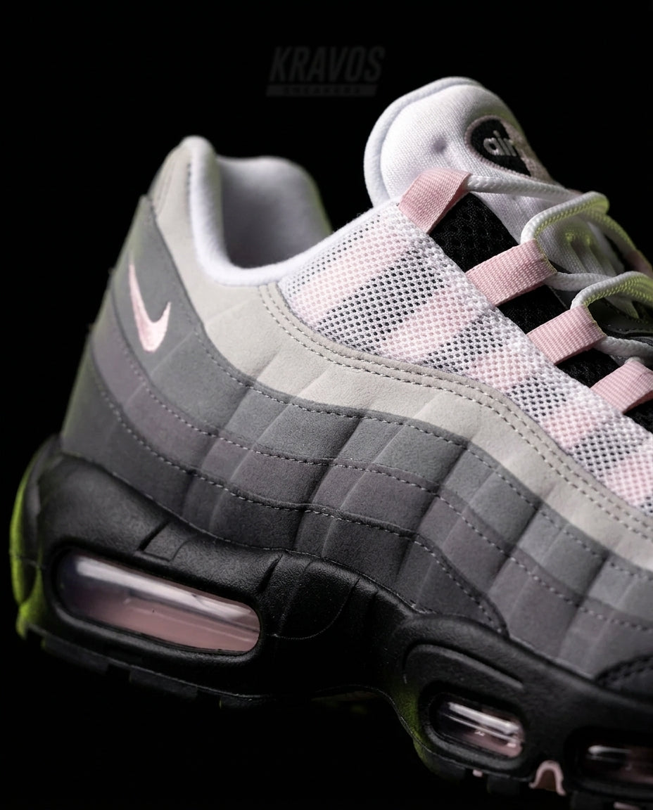 NK 95 Mesh Layered Wave Runner Grey Pink Black