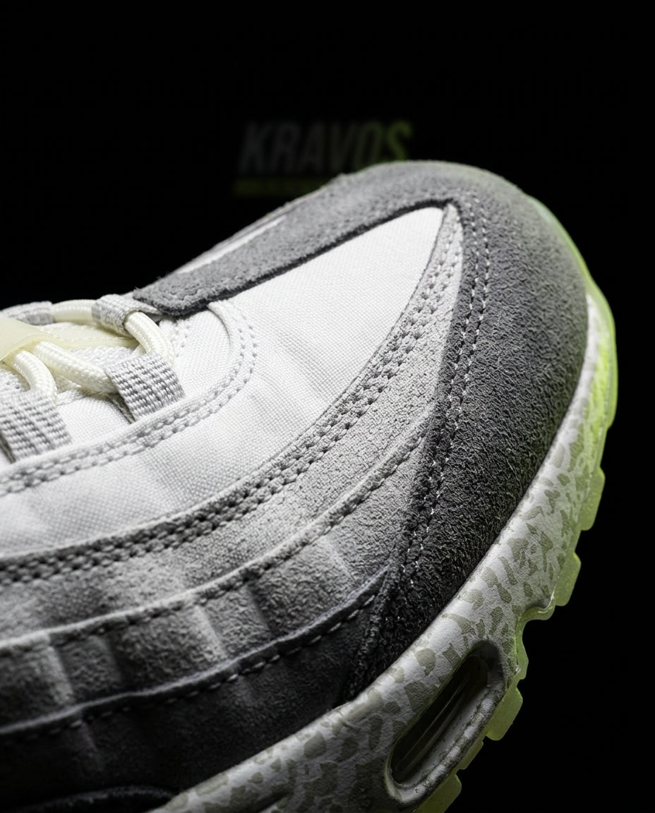NK 95 Mesh Layered Wave Runner Grey White