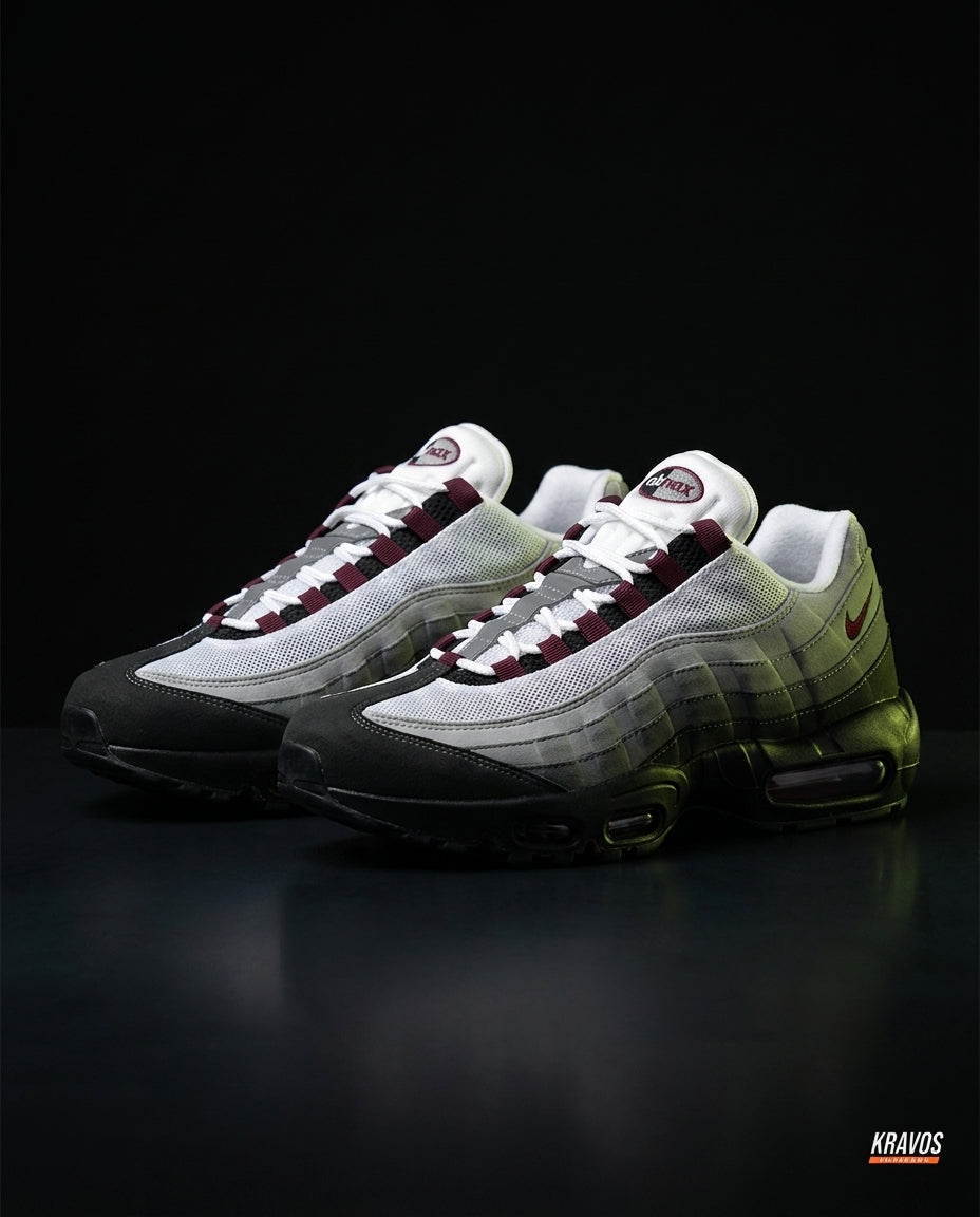 NK 95 Mesh Layered Wave Runner White Grey Black Maroon