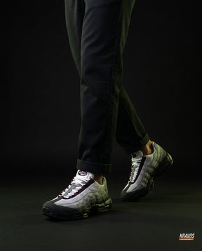 NK 95 Mesh Layered Wave Runner White Grey Black Maroon
