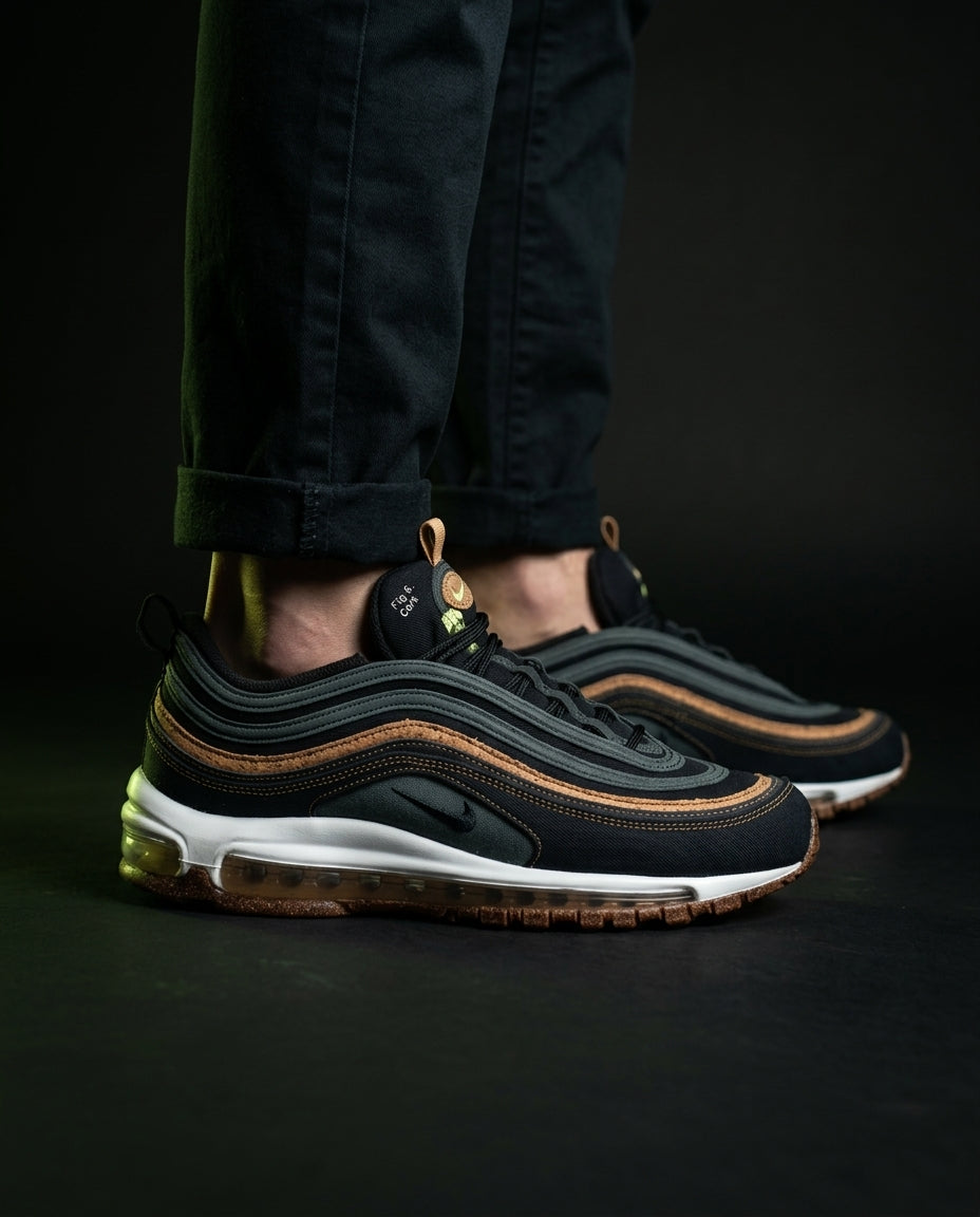 NK 97 Mesh Layered Wave Runner Black Cork Gum