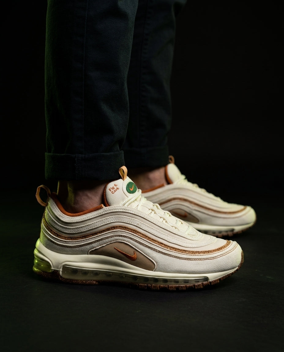 NK 97 Mesh Layered Wave Runner Cream Brown Orange