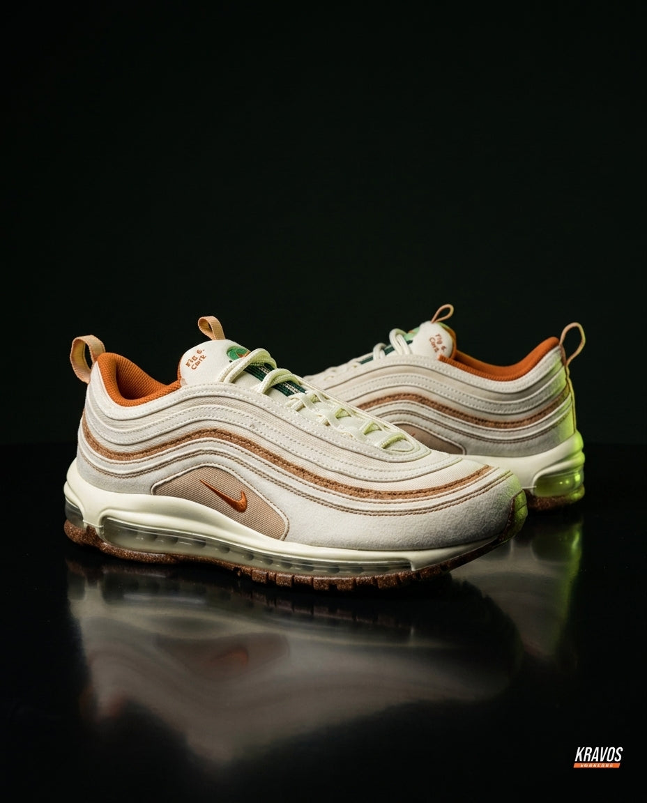 NK 97 Mesh Layered Wave Runner Cream Brown Orange