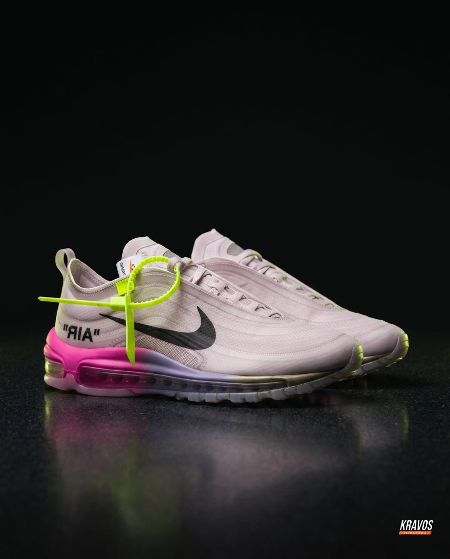 NK 97 Mesh Layered Wave Runner Pink Purple White