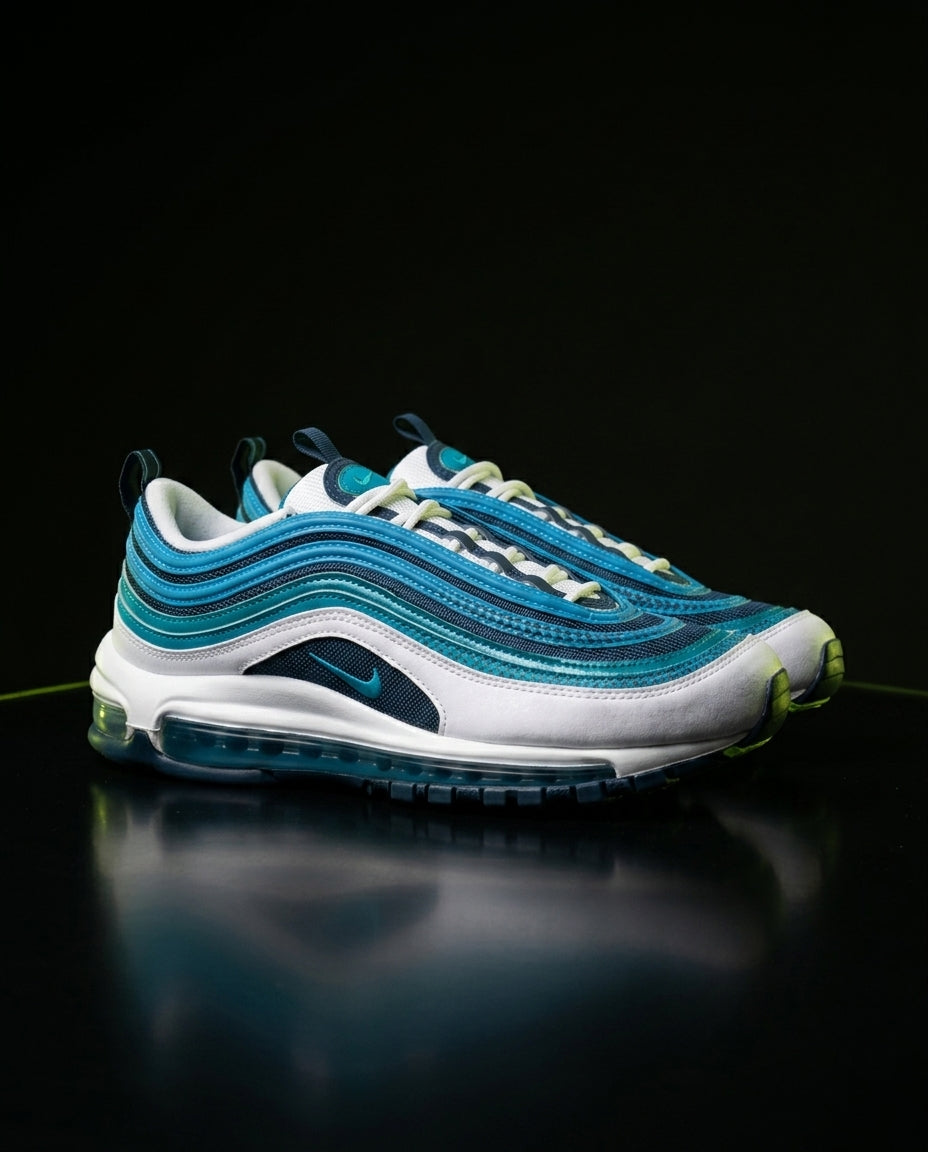 NK 97 Mesh Layered Wave Runner White Blue Navy