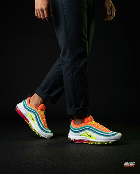 NK 97 Mesh Layered Wave Runner White Multicolor