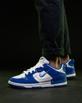NK Canvas Layered Panelled Trainer Blue White