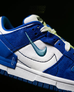 NK Canvas Layered Panelled Trainer Blue White