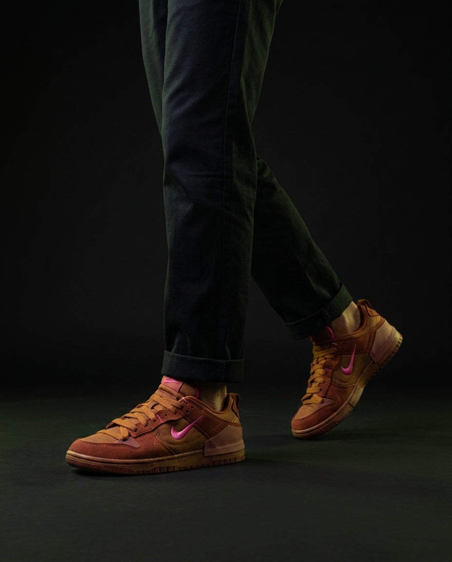 NK Canvas Layered Panelled Trainer