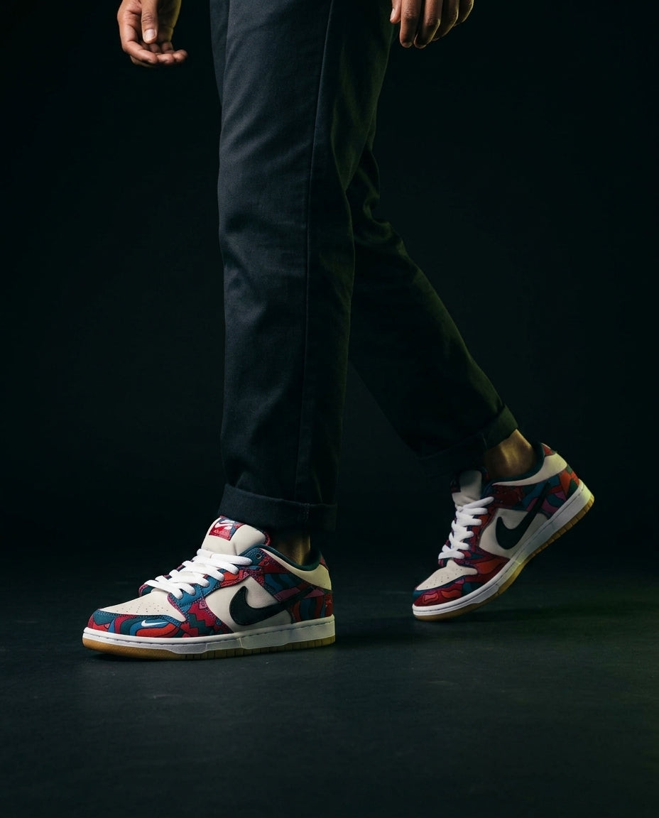 NK Canvas Patchwork Gum-Sole Skate Low
