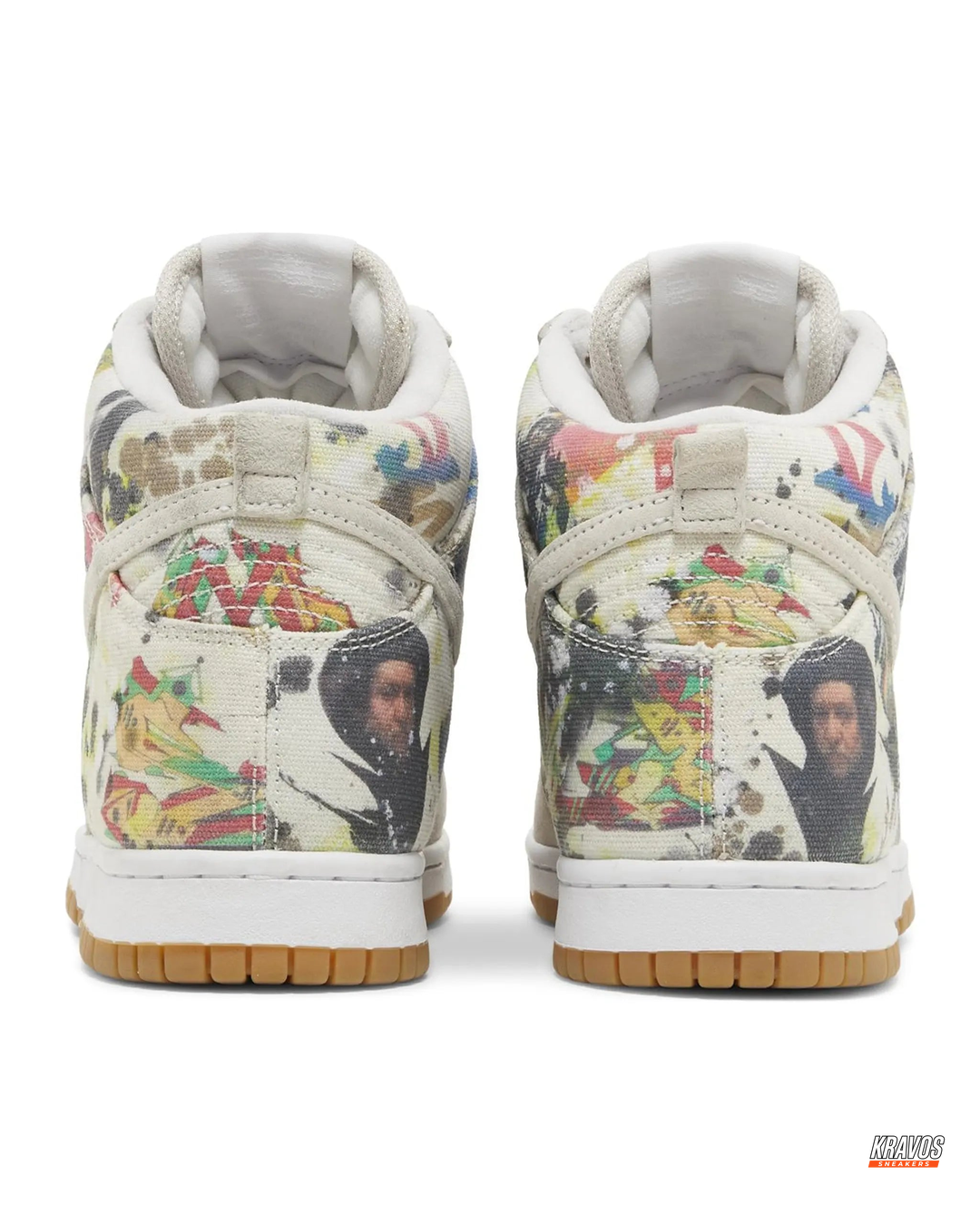 NK Canvas Printed Panelled Skate High