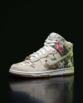 NK Canvas Printed Panelled Skate High