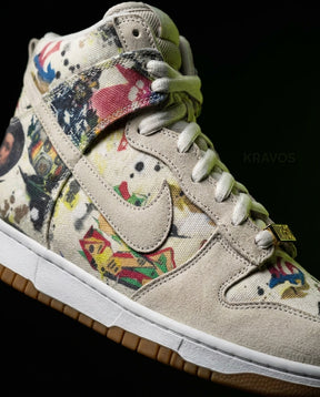 NK Canvas Printed Panelled Skate High