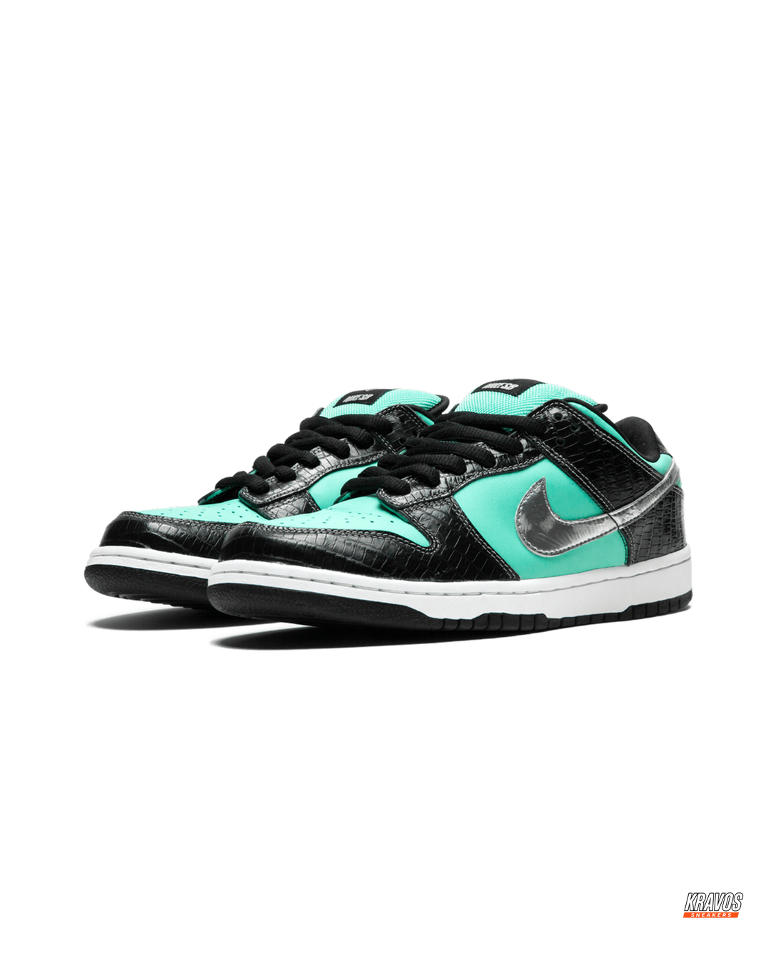 NK Croc-Panel Layered Skate Trainer