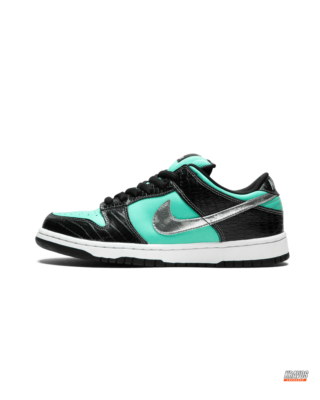 NK Croc-Panel Layered Skate Trainer