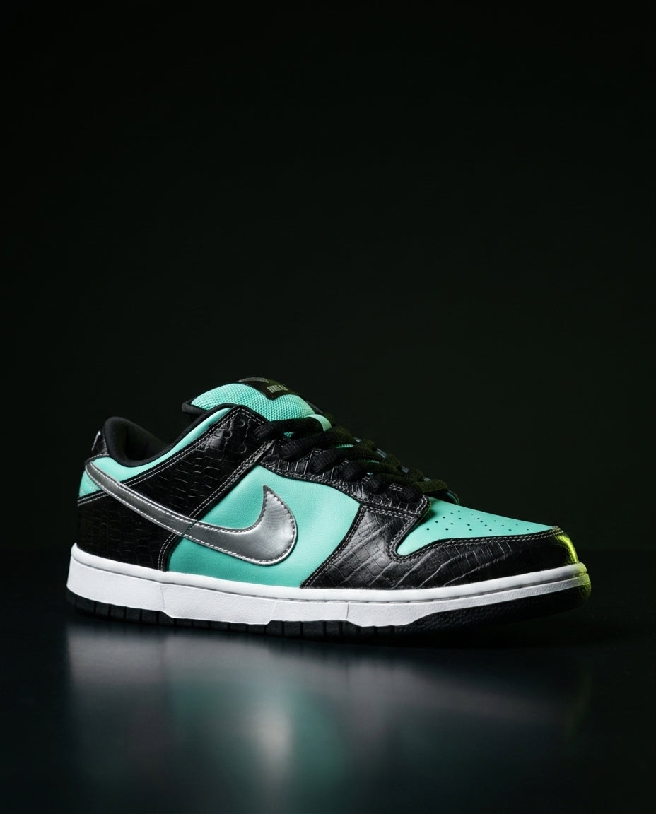 NK Croc-Panel Layered Skate Trainer
