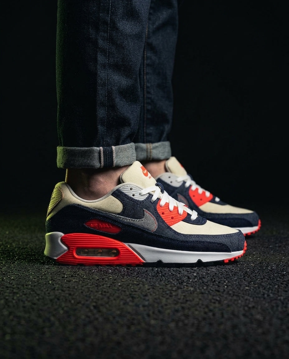 NK Denim Panelled Air Cushioned Runner