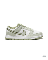 NK Fleece Textured Panelled Court Trainer White Sage Green #whitesagegreen