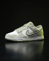 NK Fleece Textured Panelled Court Trainer White Sage Green