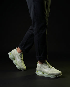 NK Flyknit Pod-Sole Chunky Trainer Sage Green White