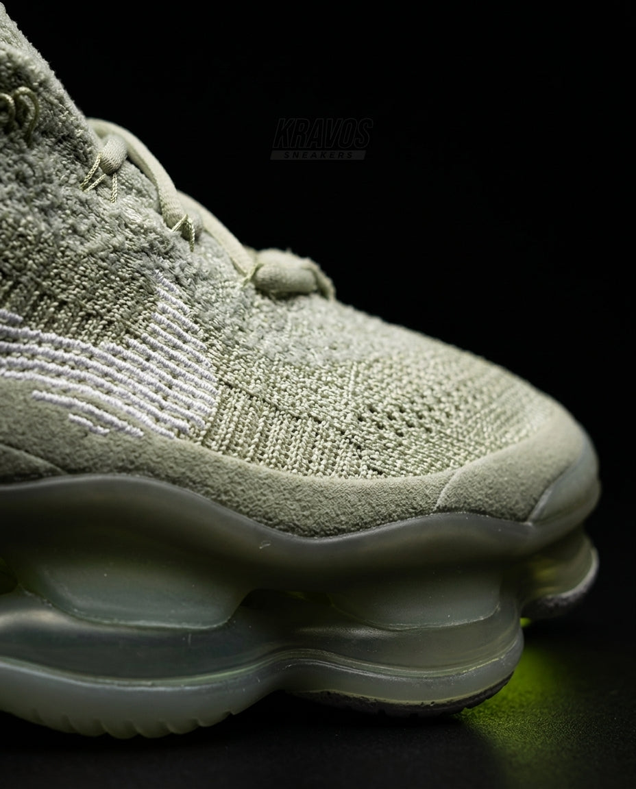 NK Flyknit Pod-Sole Chunky Trainer Sage Green White