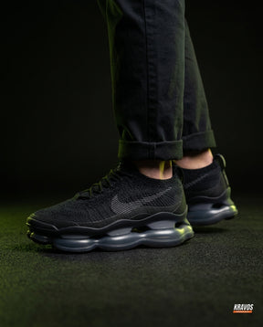 NK Flyknit Pod-Sole Chunky Trainer Triple Black