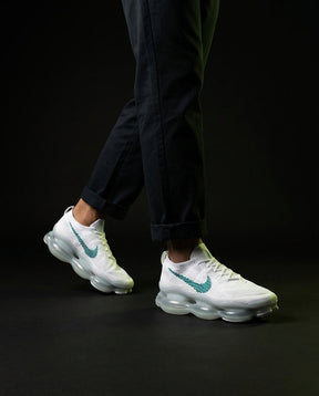NK Flyknit Pod-Sole Chunky Trainer White Teal