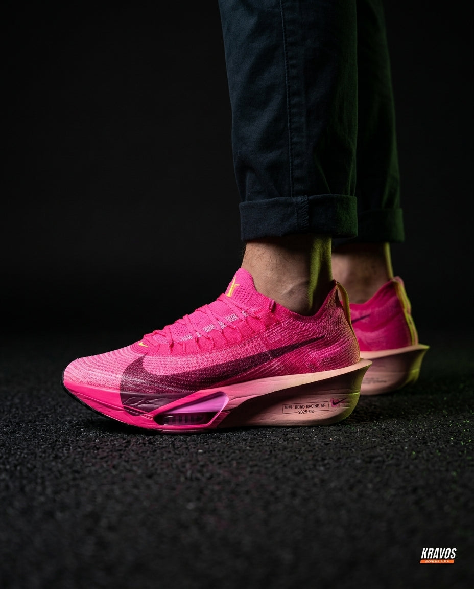 NK Knit Carbon-Plate Racing Runner Pink Black