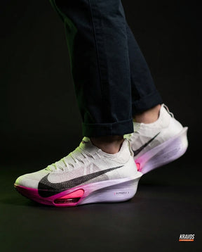 NK Knit Carbon-Plate Racing Runner White Pink Purple