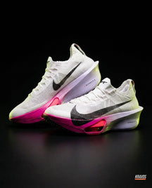 NK Knit Carbon-Plate Racing Runner White Pink Purple