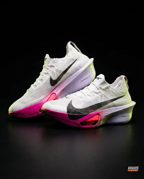 NK Knit Carbon-Plate Racing Runner White Pink Purple