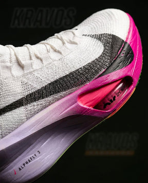 NK Knit Carbon-Plate Racing Runner White Pink Purple