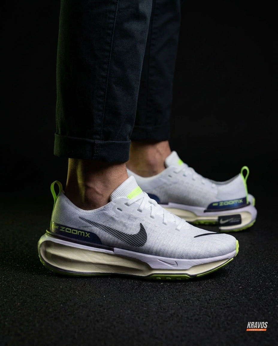 NK Knit Foam-Sole Running Trainer White Grey Volt
