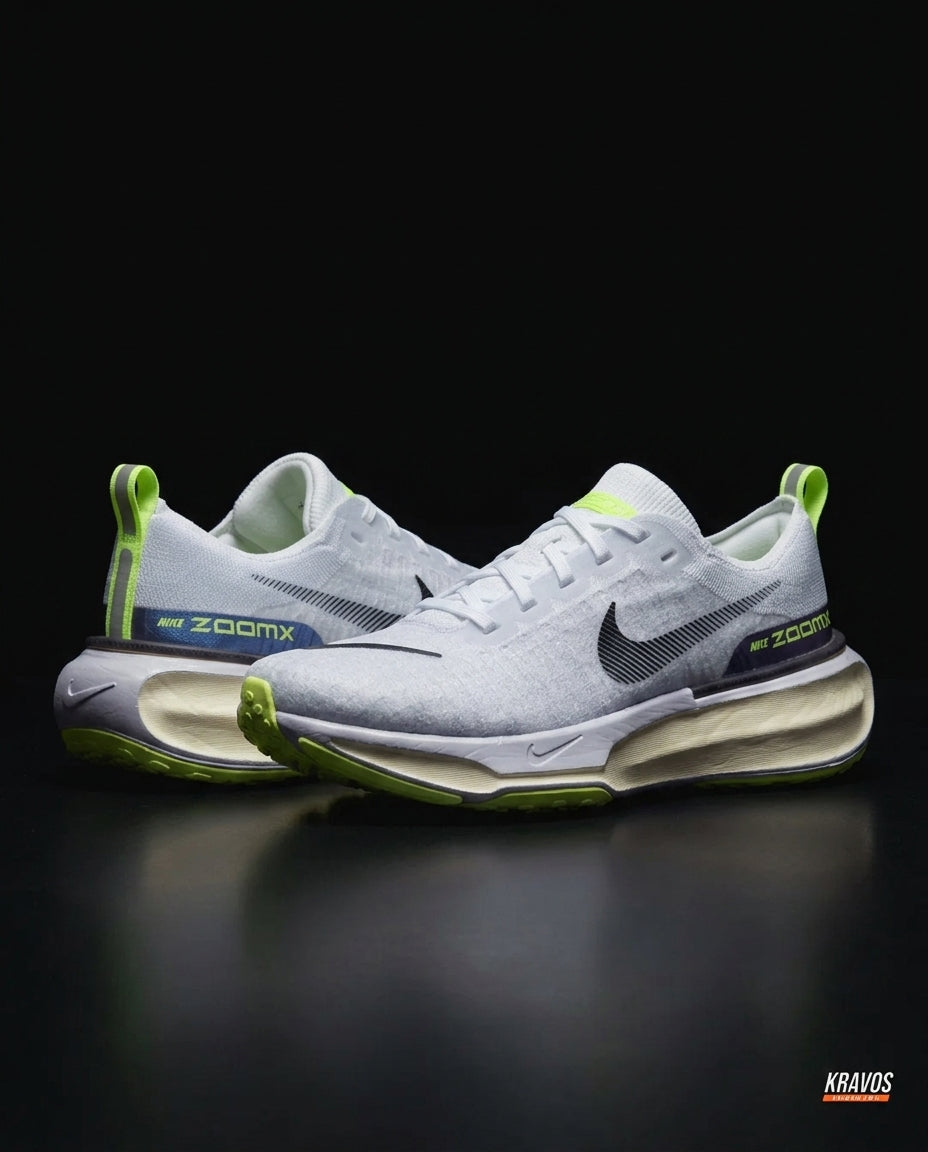 NK Knit Foam-Sole Running Trainer White Grey Volt